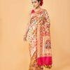 Pink Shikargah Banarasi Saree in Gold Tissue