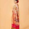 Pink Shikargah Banarasi Saree in Gold Tissue - Image 3