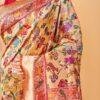Pink Shikargah Banarasi Saree in Gold Tissue - Image 4