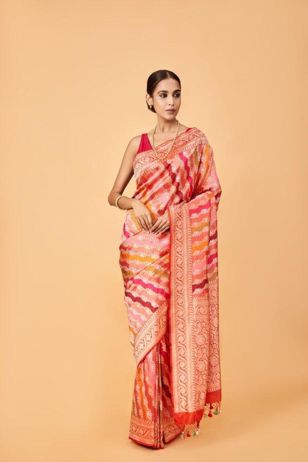 Red Rangkaat Saree