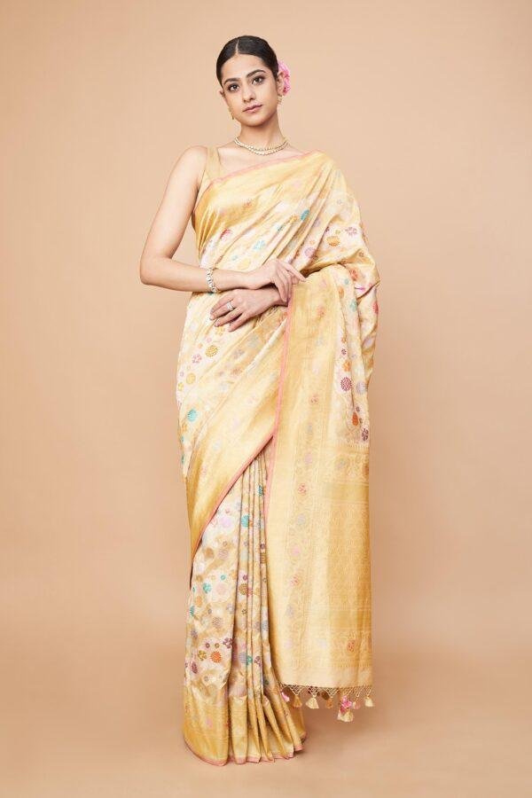 Meenakari Rangkaat Saree