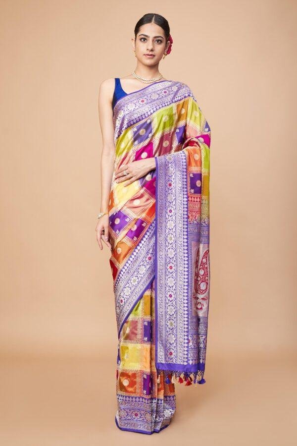 Purple Rangkaat Saree